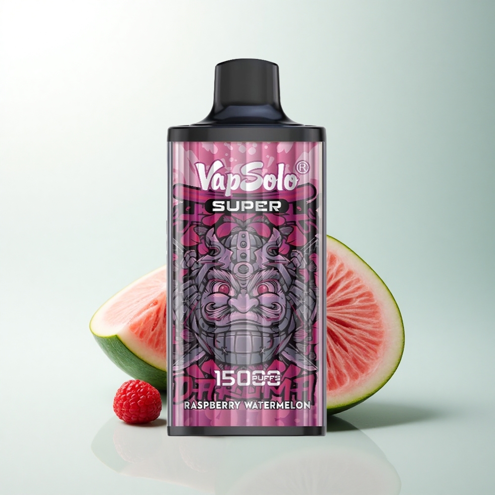 Vapsolo Super 15000 Puffs Framboise Pastèque 40ml Type-C