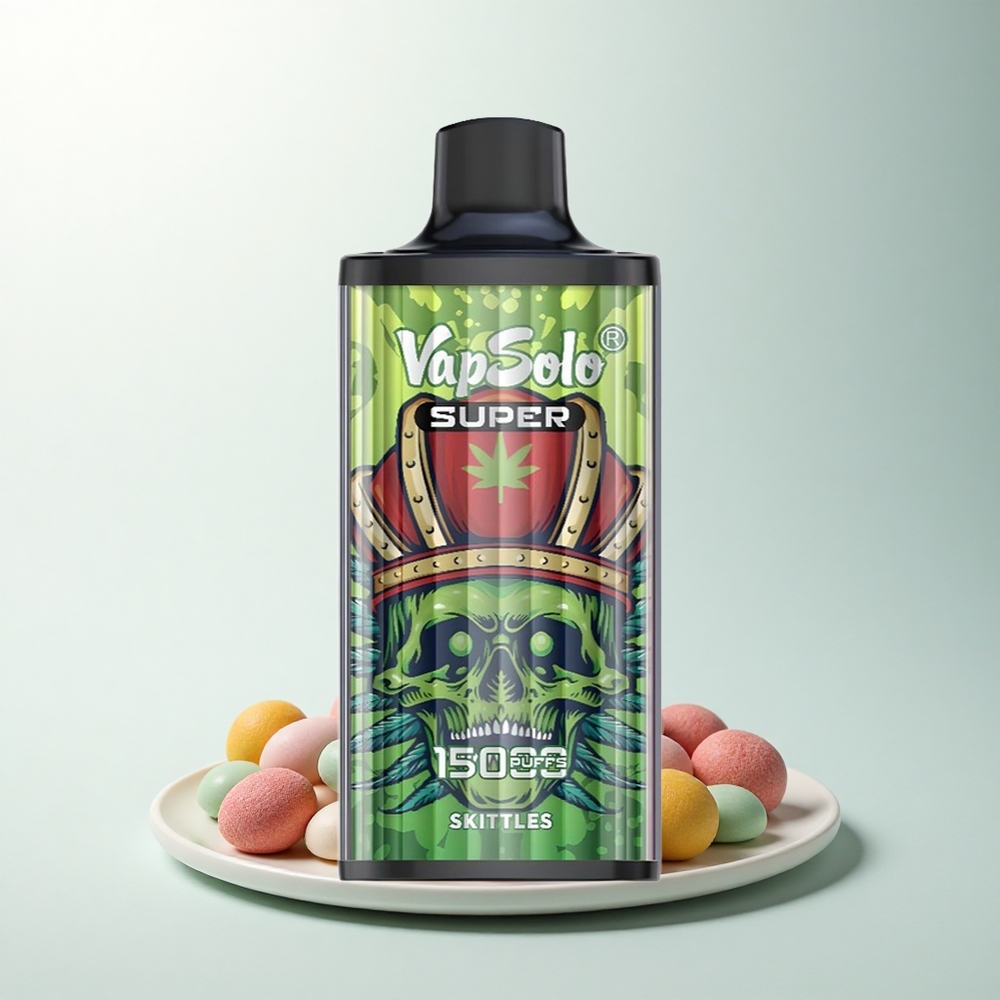 Vapsolo Super 15000 Puffs Skittles Électrique 40ml Type-C 850mAh