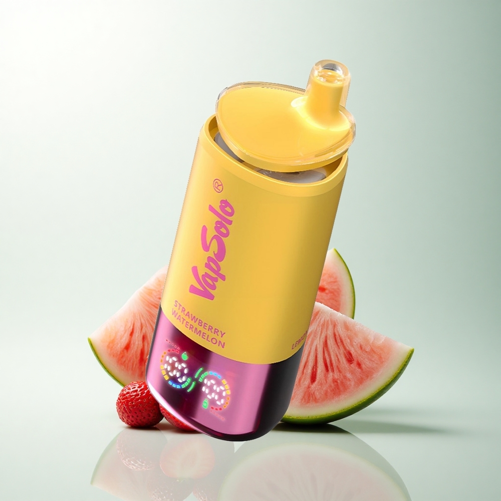 Vapsolo Triple 30000 Puffs Fraise Pastèque & Citron Pêche avec 40ml de E-Liquide et Port Type-C