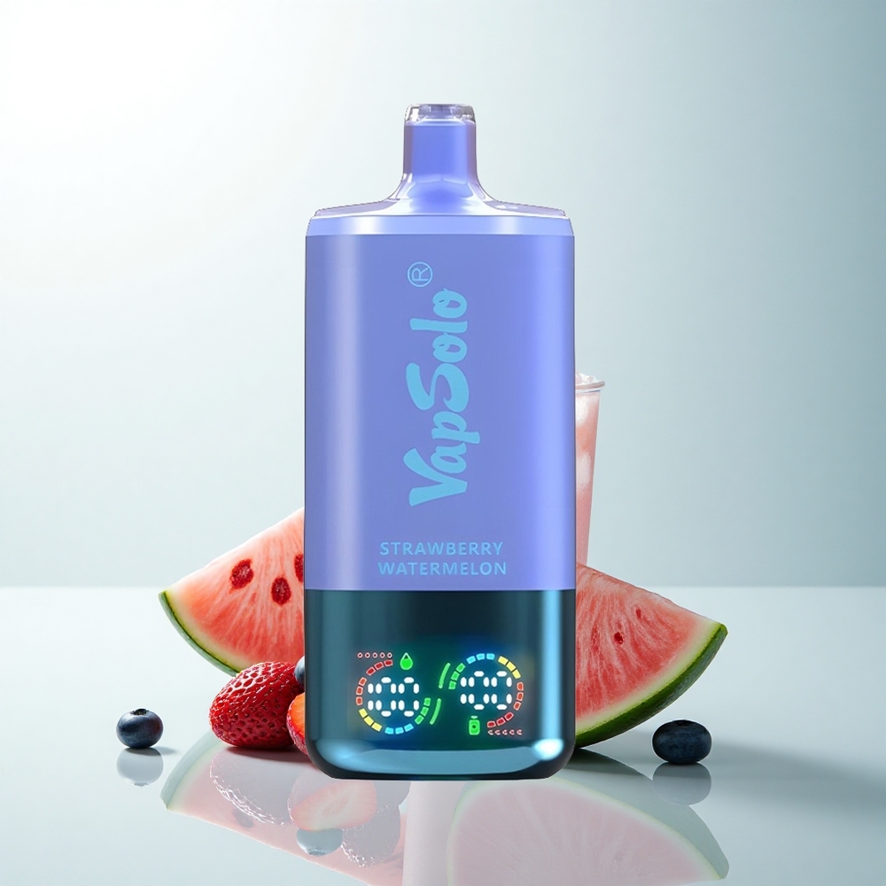 Vapsolo Triple 30000 Puffs Fraise Pastèque & Myrtille Glacée avec 40ml et Type-C