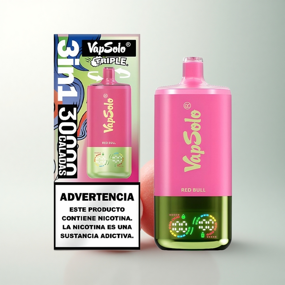 Vapsolo Triple 30000 Puffs Taureau Rouge Triple 40ml Type-C
