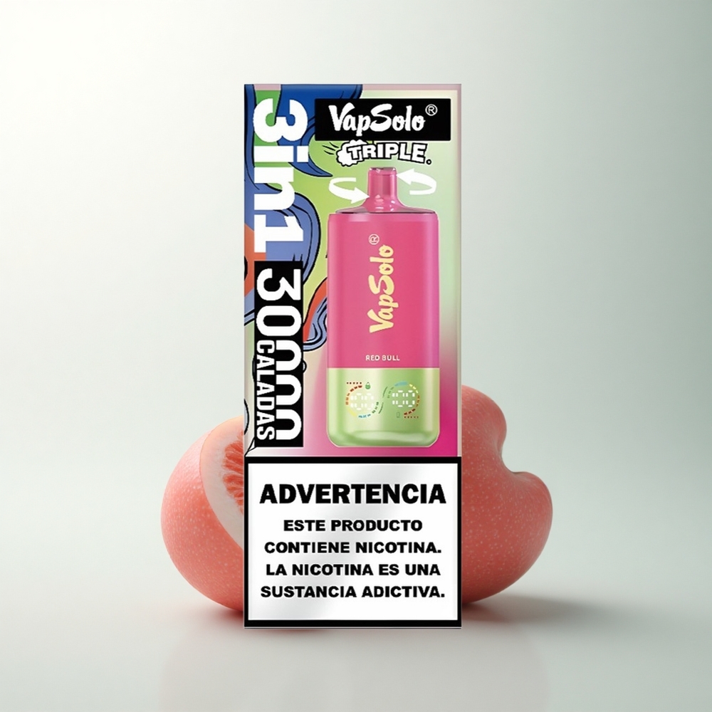 Vapsolo Triple 30000 Puffs Taureau Rouge Triple 40ml Type-C