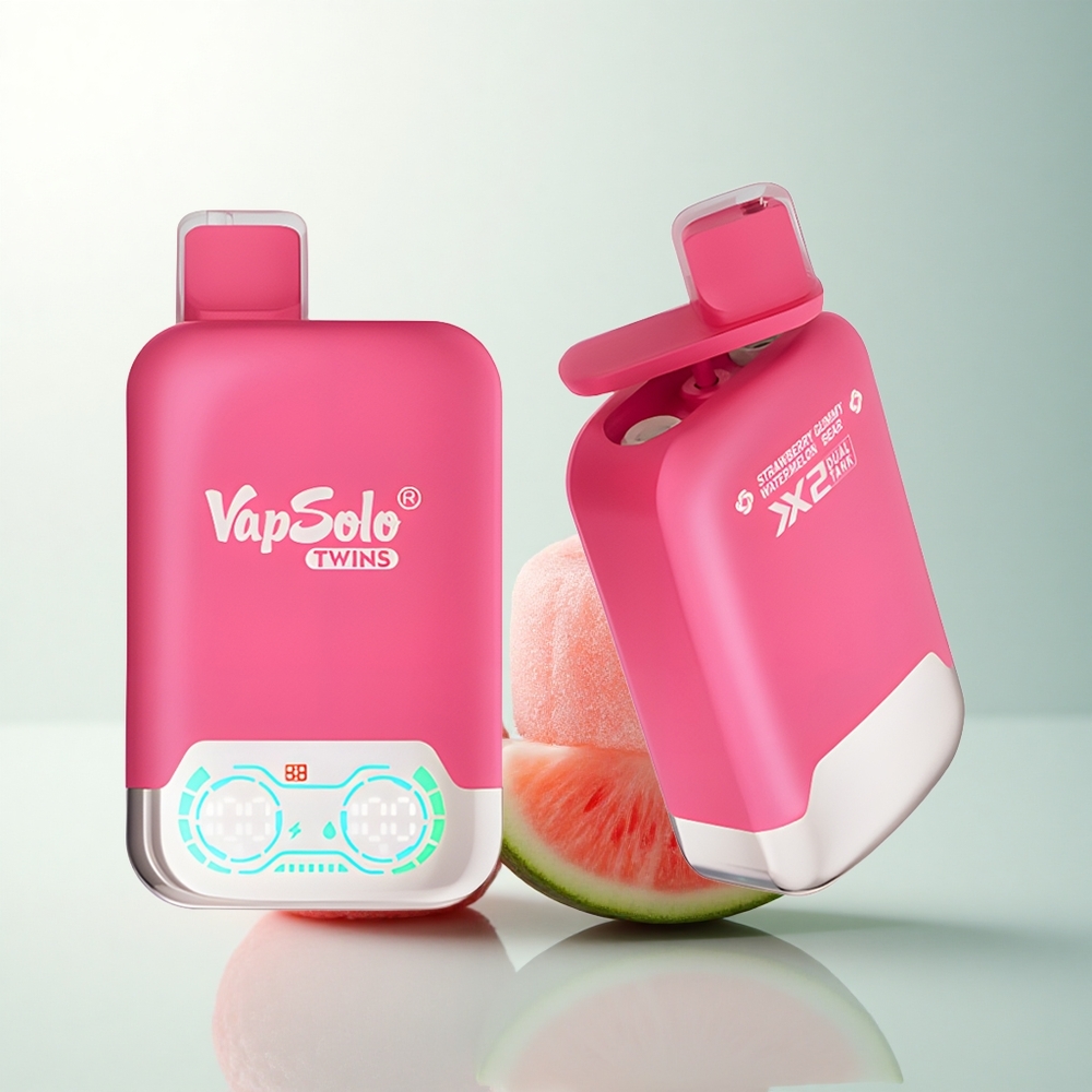 Vapsolo Twins 20000 Puffs Fraise Pastèque & Ourson Gélifié 40ml Type-C