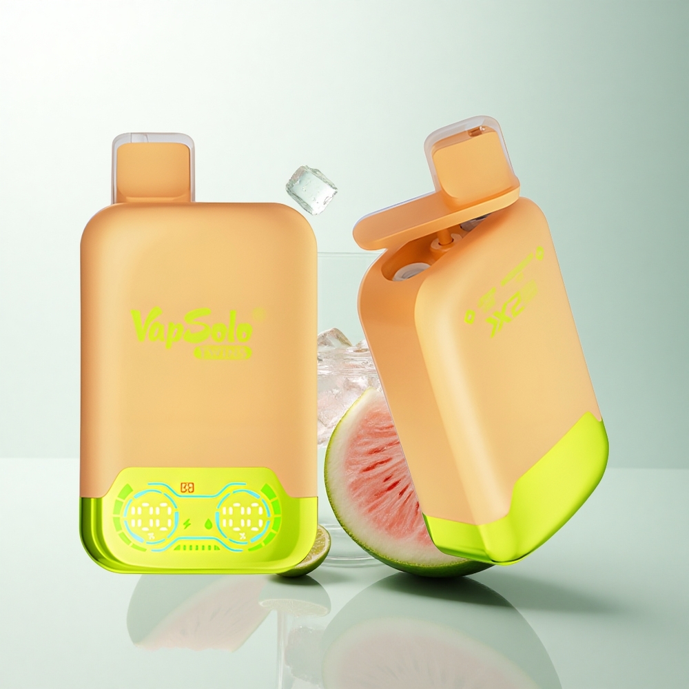 Vapsolo Twins 20000 Puffs Glace Citron Vert & Pastèque avec 40 ml et Double Réservoir