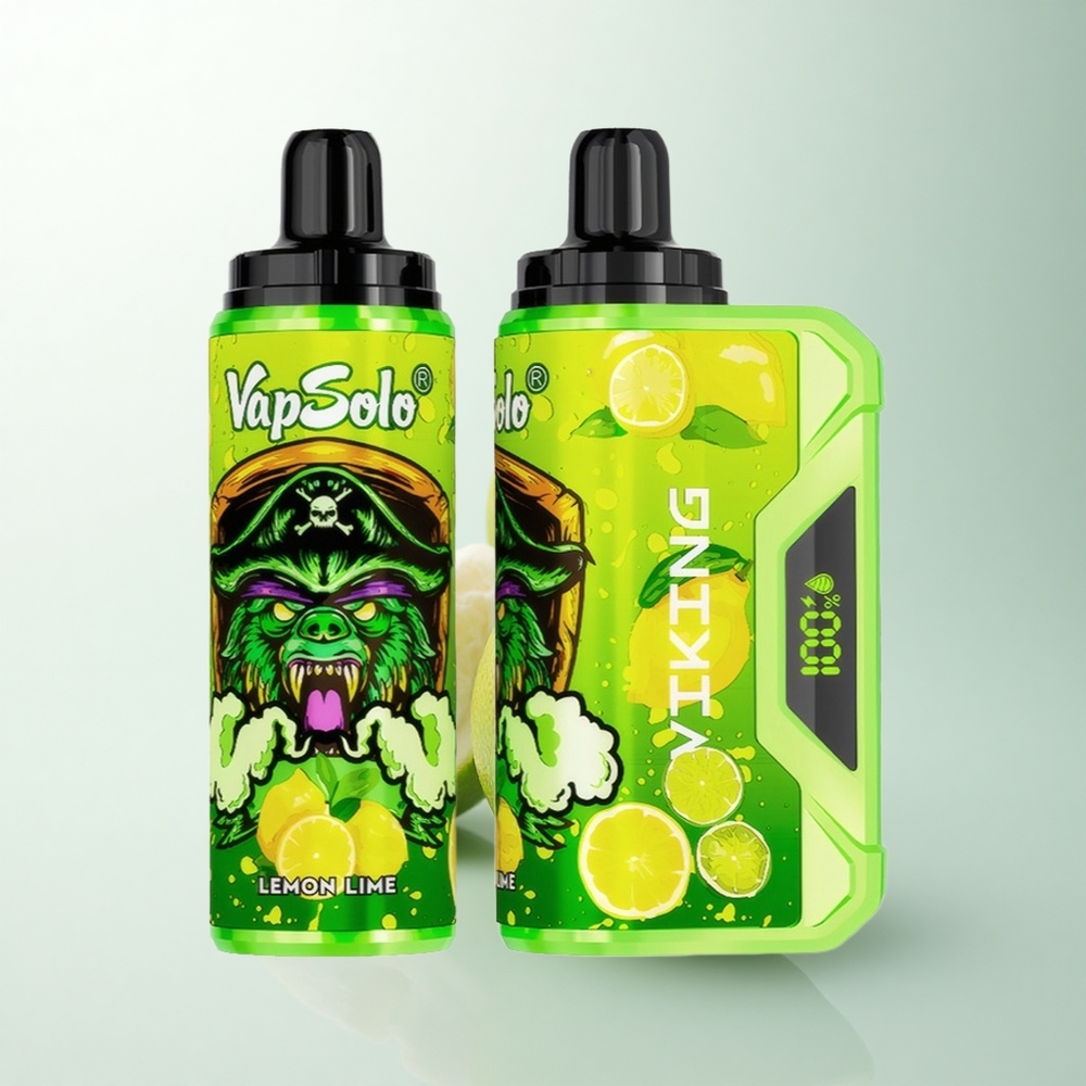 VapSolo VIKING 12000 Puffs Citron Vert 22ml Type-C LED