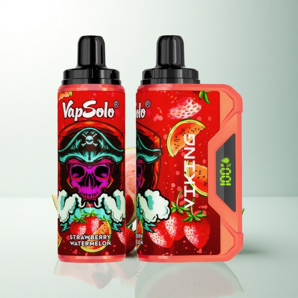 VapSolo VIKING 12000 Puffs Fraise Pastèque Type-C 22ml