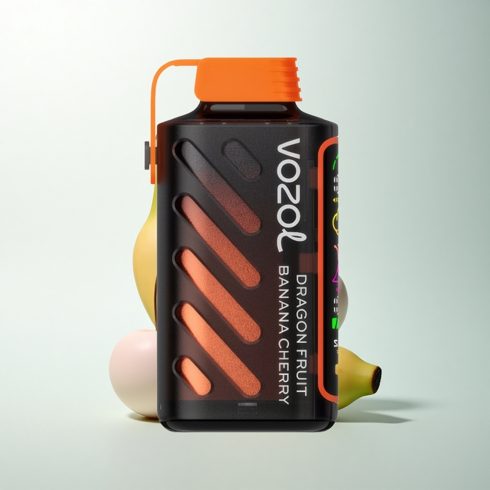 VOZOL Gear Power 20000 Puffs Fruit du Dragon Banane Cerise avec Technologie S.i.L.C. et Double Mesh Coil