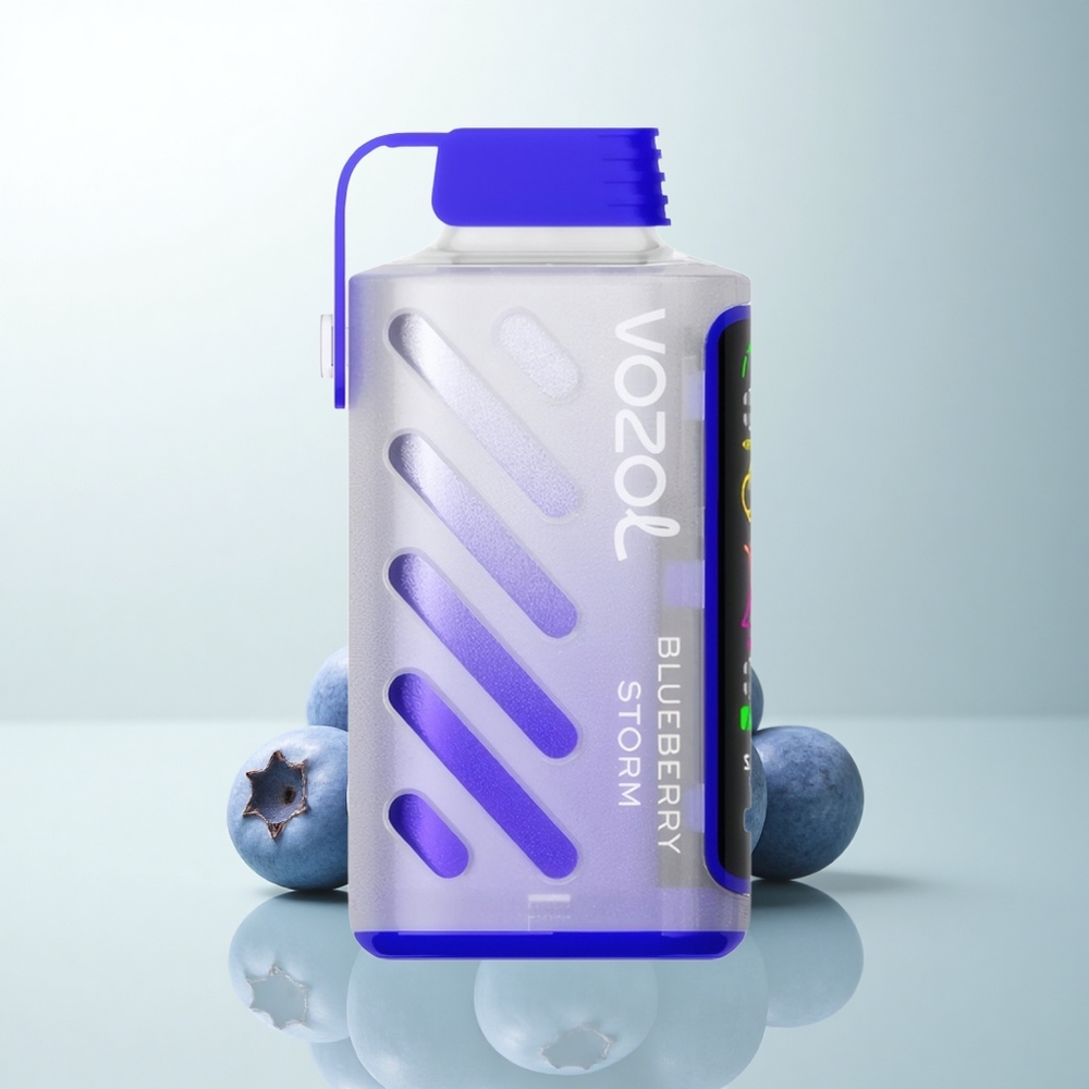 VOZOL Gear Power 20000 Puffs Tempête de Myrtille Dual Mesh Écran Plein 20mL