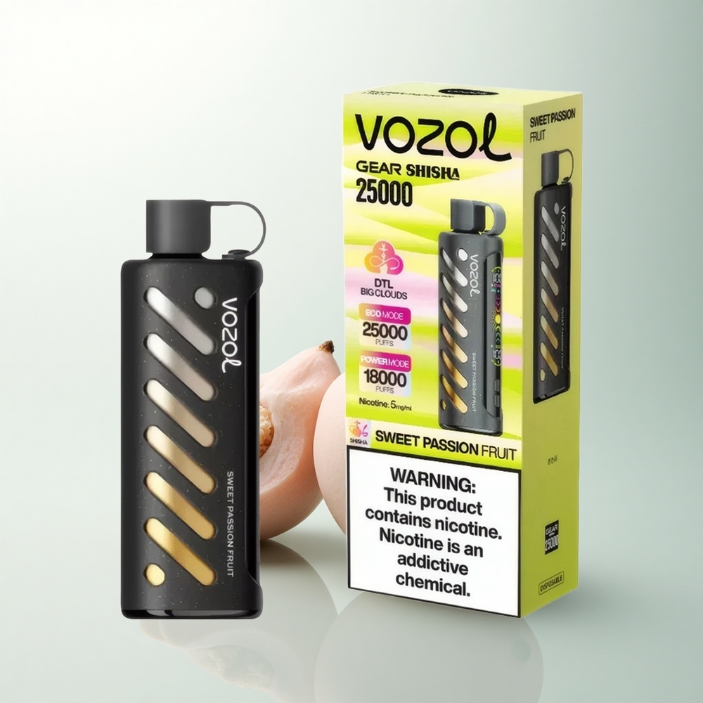 VOZOL Gear Shisha 25000 Puffs Douce Fruit de la Passion Dual Mesh 1000mAh