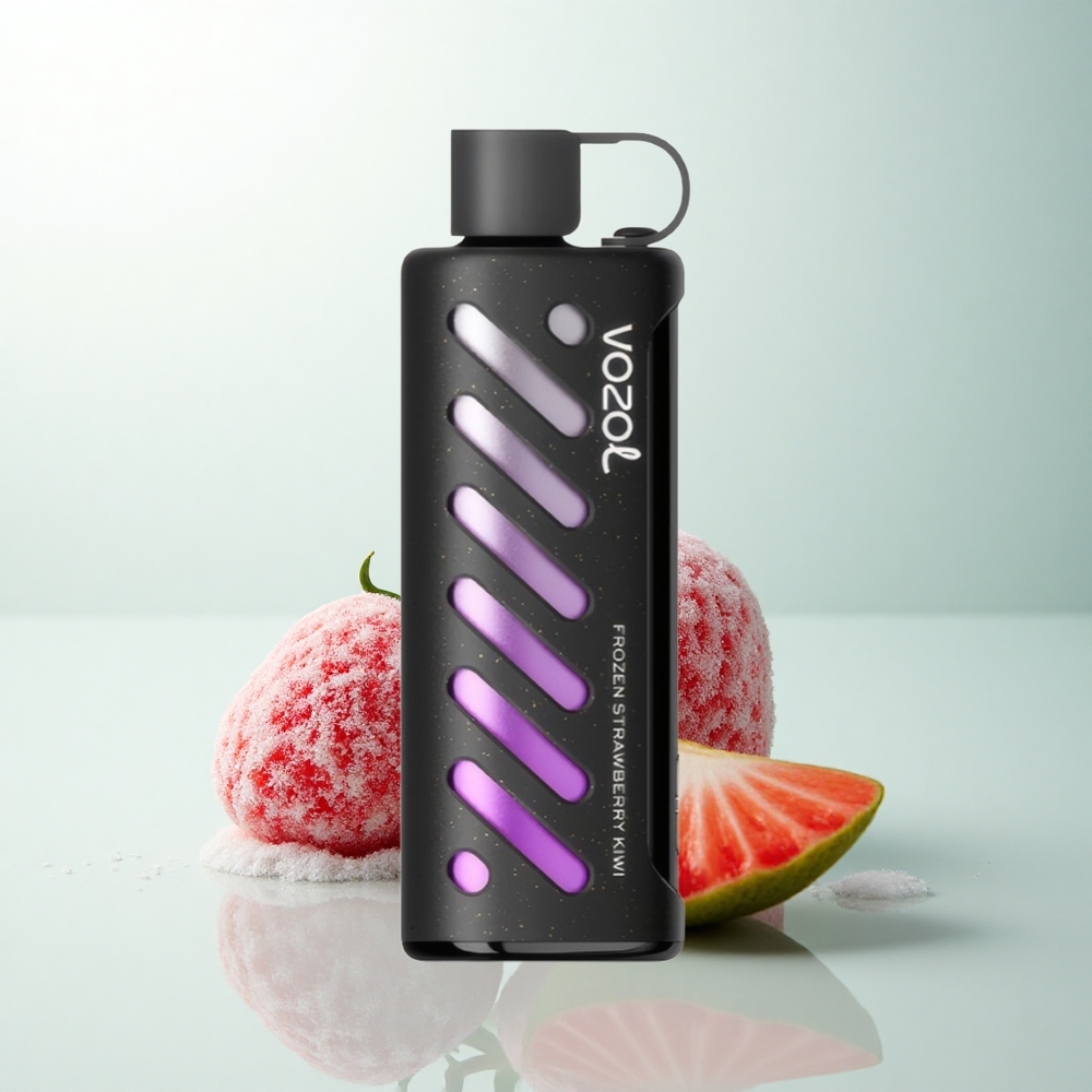 VOZOL Gear Shisha 25000 Puffs Fraise Kiwi Glacée Dual Mesh 5mg