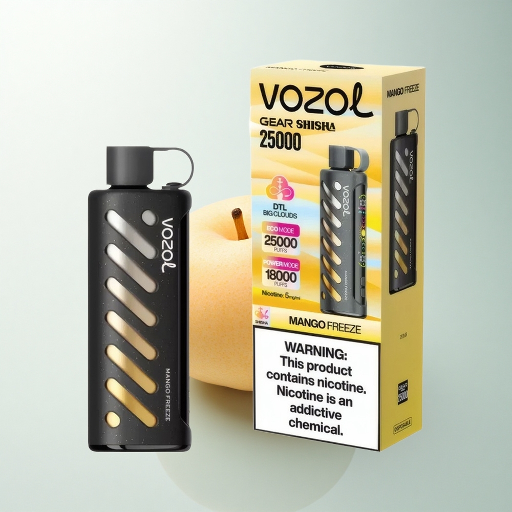 VOZOL Gear Shisha 25000 Puffs Gelée de Mangue Dual Mesh 1000mAh