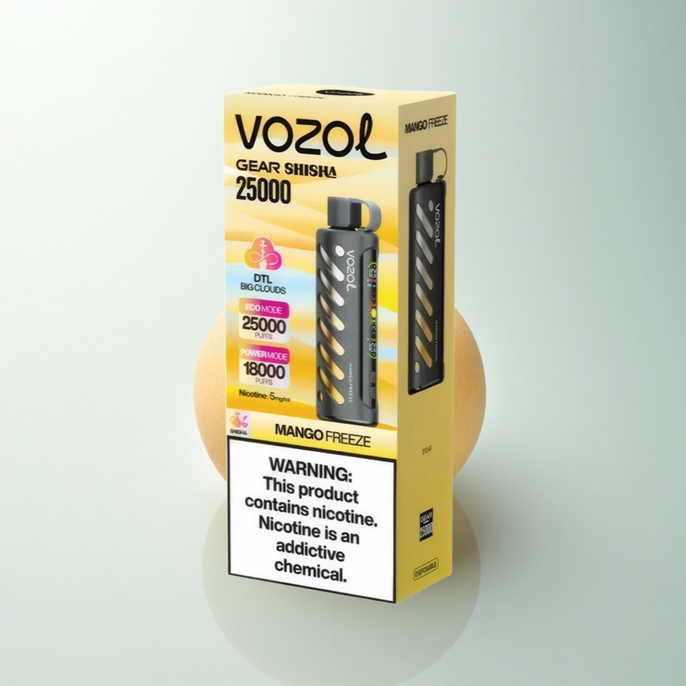 VOZOL Gear Shisha 25000 Puffs Gelée de Mangue Dual Mesh 1000mAh