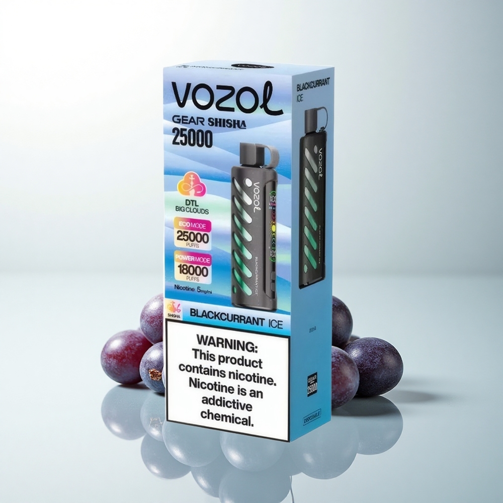 VOZOL Gear Shisha 25000 Puffs Glace Cassis Double Mesh 1000mAh