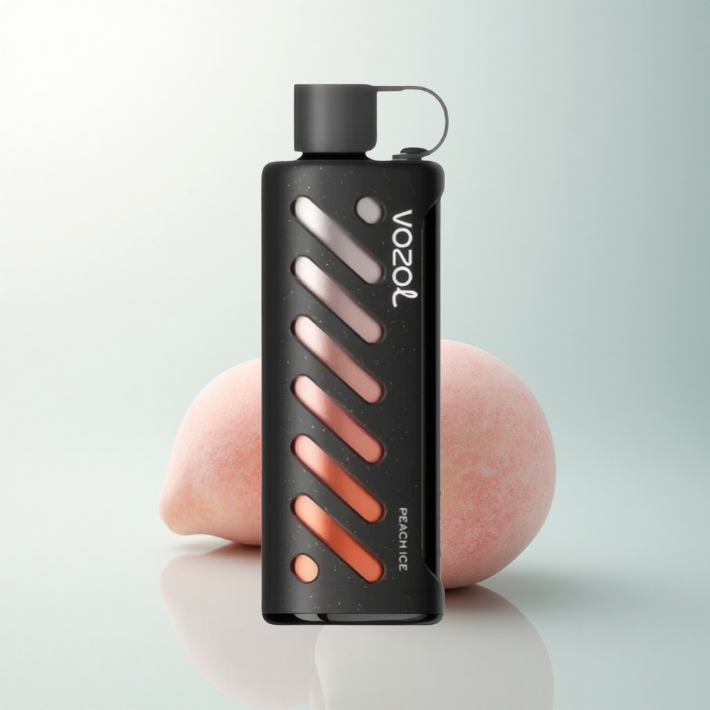 VOZOL Gear Shisha 25000 Puffs Glace à la Pêche Double Mesh Tech 1000mAh