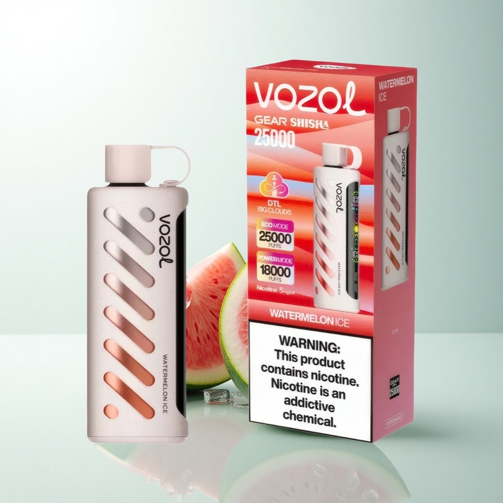 VOZOL Gear Shisha 25000 Puffs Glace à la Pastèque Dual Mesh 1000mAh