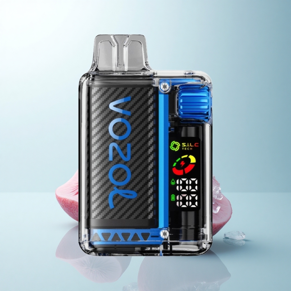 VOZOL Vista 20000 Puffs Glace Bleue Framboise avec OLED et 6 Niveaux de Puissance